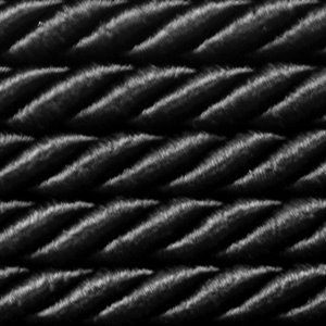 Sznurek taśma ozdobny tapicerski czarny 5mm/20m