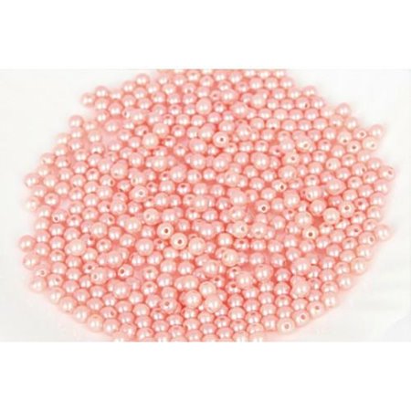 Koraliki perełki jasny różowy 6mm/50g 041