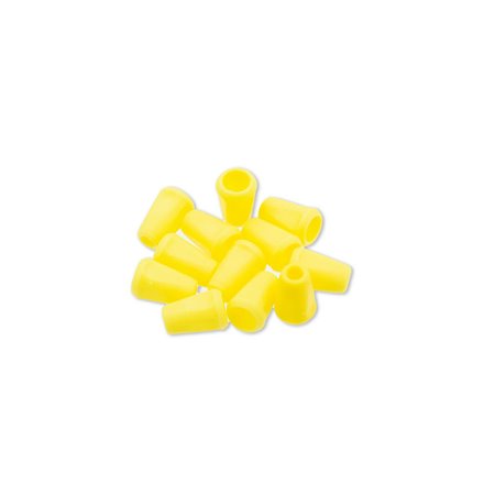 Końcówka do sznurka plastikowa żółty neonowy 7,5mm/200szt 080