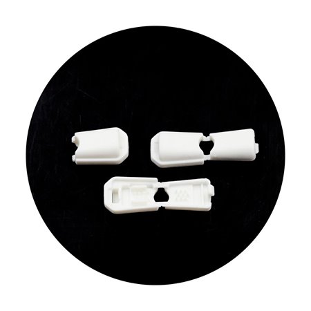 Końcówka do sznurka plastikowa biały 5,7mm/200szt 111