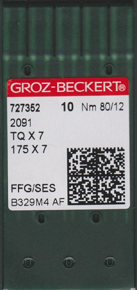 Igły do maszyny guzikarka Groz-Beckert TQx7 80 SES 10szt