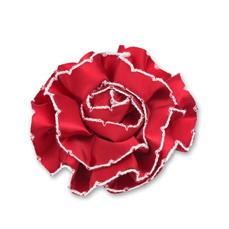 Broszka kwiat goździk 7,5cm czerwony KDO-055