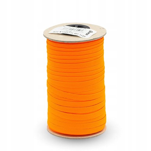 Guma bieliźniana pleciona 6,6mm/50mb pomarańczowy L4301