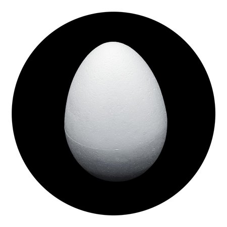 Jajka styropianowe białe pełne wielkanoc 15cm 1szt