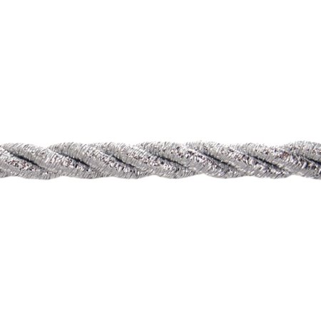 Sznurek metalizowany srebrny 7mm/20m FI-9/F
