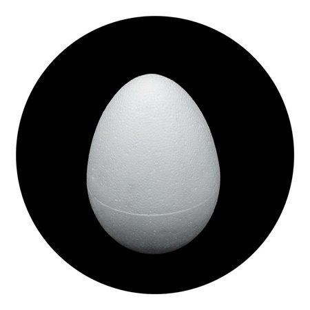Jajka styropianowe białe pełne wielkanoc 12cm 1szt