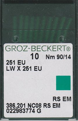 Igły do maszyny podszywarka Groz-Beckert 251 EU 90 10szt
