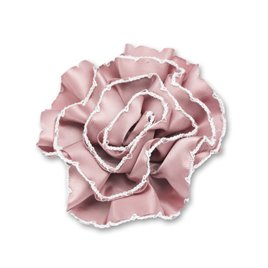 Broszka kwiat goździk 7,5cm pudrowy róż KDO-055