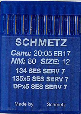 Igły do maszyny Schmetz 135x5 80 SES SERV 7 10szt