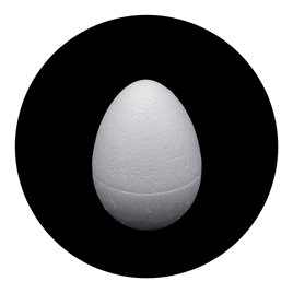 Jajka styropianowe białe pełne wielkanoc 8cm 1szt