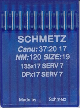 Igły do maszyny Schmetz 135x17 120 SERV 7 10szt
