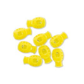 Stoper do sznurka plastikowy żółty 6,5mm/200szt 070